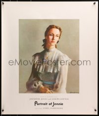 4g435 PORTRAIT OF JENNIE 22x26 special poster 1949 Brackman art of beautiful ghost Jennifer Jones!