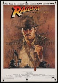 4g444 RAIDERS OF THE LOST ARK 16x24 special poster 1981 adventurer Harrison Ford by Richard Amsel!