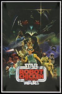 4g448 ROBOT CHICKEN 16x24 special poster 2012 Seth Green, Seth MacFarlane, Star Wars GWTW parody!