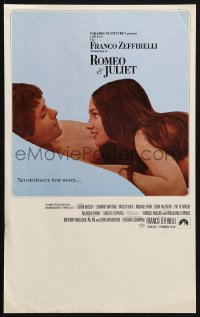 4g450 ROMEO & JULIET 9x15 special poster 1969 Franco Zeffirelli, Leonard Whiting & Olivia Hussey!