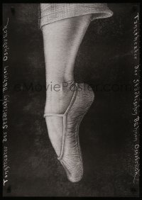 4g177 JERZY CZERNIAWSKI 23x33 German stage poster 1981 art of ballet dancer's leg!