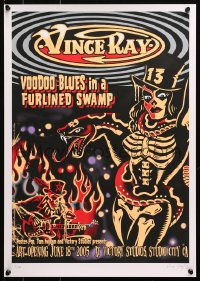 4g054 VINCE RAY signed #212/250 16x23 art print 2005 by the artist, Voodoo Blues in Furlined Swamp!