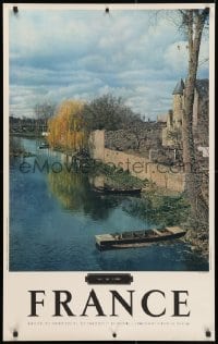 4g020 FRANCE 25x39 French travel poster 1950s image of Val de Loire by Molinard!
