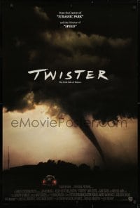 4g960 TWISTER int'l DS 1sh 1996 storm chasers Bill Paxton & Helen Hunt, cool tornado image!