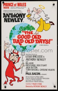 4g074 GOOD OLD BAD OLD DAYS stage play English WC 1972 Anthony Newley stars and directs!