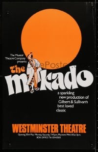 4g079 MIKADO stage play English WC 1979 Gilbert & Sullivan's best loved classic, cool art!