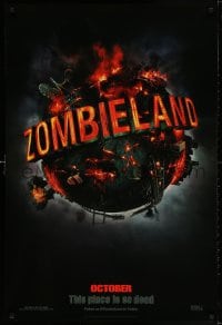 4g999 ZOMBIELAND teaser DS 1sh 2009 this place is so dead, wild image of Earth, this place is so dead!