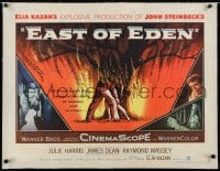 4h190 EAST OF EDEN linen 1/2sh 1955 first James Dean, John Steinbeck, directed by Elia Kazan!