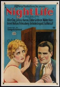 4h308 NIGHT LIFE linen 1sh 1927 reformed pickpocket Alice Day in Vienna finds true love, very rare!