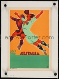 4h173 MESTALLA linen 9x14 Spanish special poster 1931 Formo art for Valencia football stadium!