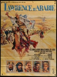 4j099 LAWRENCE OF ARABIA French 1p 1963 David Lean classic, art of Peter O'Toole riding camel!
