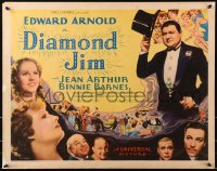 4j060 DIAMOND JIM 1/2sh 1935 Edward Arnold, Jean Arthur, written by Preston Sturges, ultra rare!