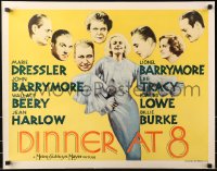 4j061 DINNER AT 8 1/2sh 1934 Jean Harlow in one of the most classic all-star comedies, ultra rare!