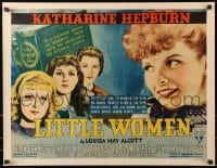 4j068 LITTLE WOMEN 1/2sh 1933 Louisa May Alcott, Katharine Hepburn, Joan Bennett, Frances Dee