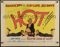 4j077 SOME LIKE IT HOT signed 1/2sh 1959 by Billy Wilder, sexy Marilyn Monroe with Curtis & Lemmon!