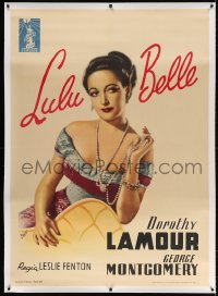 4j159 LULU BELLE linen Italian 1p 1949 Franco Fiorenzi art of sexy Dorothy Lamour, ultra rare!