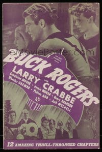 4j266 BUCK ROGERS pressbook 1939 Buster Crabbe sci-fi fantasy serial, ultra rare!