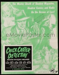 4j305 CHICK CARTER DETECTIVE pressbook 1946 Lyle Talbot, serial, Master Sleuth of Shadow Magazine!