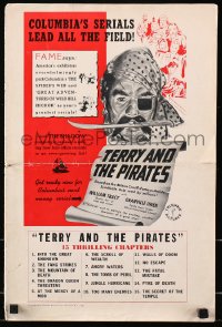 4j301 TERRY & THE PIRATES pressbook 1940 favorite newspaper feature hits the screen, ultra rare!