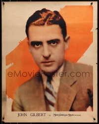 4j052 JOHN GILBERT personality poster 1920s great youthful portrait of the MGM leading man!