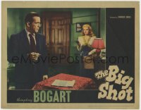4k205 BIG SHOT LC 1942 great image of Irene Manning pointing gun at smoking Humphrey Bogart!