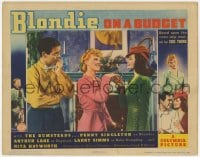 4k209 BLONDIE ON A BUDGET LC 1940 Penny Singleton between Arthur Lake & stunning Rita Hayworth!