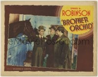 4k212 BROTHER ORCHID LC 1940 smiling Edward G Robinson in race horse stable with two guys!