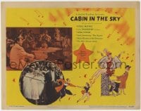 4k213 CABIN IN THE SKY LC 1943 Duke Ellington, Lena Horne, Eddie Anderson, Hirschfeld-like art!