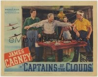 4k214 CAPTAINS OF THE CLOUDS LC 1942 Alan Hale stops James Cagney & Dennis Morgan from fighting!