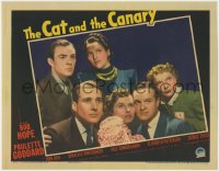 4k216 CAT & THE CANARY LC 1939 great posed portrait of Paulette Goddard, Bob Hope & top cast!