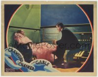 4k217 CHAINED LC 1934 great image of Clark Gable & elegant Joan Crawford on cruise ship at night!