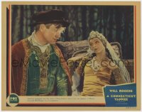 4k223 CONNECTICUT YANKEE LC 1931 great c/u of Will Rogers staring at Myrna Loy as Morgan le Fay!