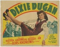 4k156 DIXIE DUGAN TC 1943 pretty secretary Lois Andrews in the title role, James Ellison, rare!