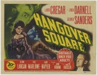 4k162 HANGOVER SQUARE TC 1945 full-length Linda Darnell in fishnets, George Sanders & Laird Cregar!