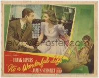 4k261 IT'S A WONDERFUL LIFE LC #2 1946 best c/u of James Stewart & Donna Reed, Frank Capra classic!