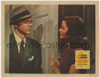 4k266 LAURA LC 1944 c/u of Dana Andrews staring at beautiful & not dead Gene Tierney in doorway!