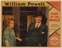 4k273 MAN OF THE WORLD LC 1931 c/u of Wynne Gibson staring at concerned William Powell, ultra rare!