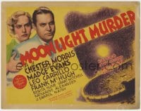 4k171 MOONLIGHT MURDER TC 1936 20,000 opera fans watch star murdered in front of their eyes, rare!