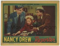 4k281 NANCY DREW REPORTER LC 1939 Bonita Granville & Frankie Thomas with cop John Litel, rare!