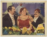 4k282 NIGHT AT THE OPERA LC #2 R1948 Groucho Marx & Sig Ruman vie for Margaret Dumont's affections!