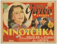 4k172 NINOTCHKA TC 1939 Greta Garbo, Melvyn Douglas, directed by Ernst Lubitsch, ultra rare!