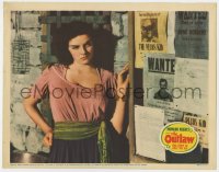 4k289 OUTLAW LC 1941 sexy young Jane Russell by wanted posters, aborted 1st release, Howard Hughes!