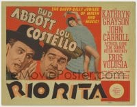 4k176 RIO RITA TC 1942 Bud Abbott & Lou Costello with sexy full-length Eros Volusia, mirth & music!