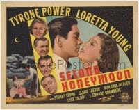 4k181 SECOND HONEYMOON TC 1937 Tyrone Power, Loretta Young, Stu Erwin, Marjorie Weaver, very rare!