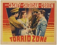4k332 TORRID ZONE LC 1940 James Cagney watches two guards apprehend sexy Ann Sheridan!
