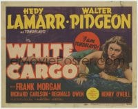 4k191 WHITE CARGO TC 1942 Hedy Lamarr plays the tropical beauty Tondelayo, great full-length image!