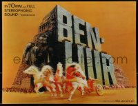 4k124 BEN-HUR lenticular 11x14 standee R1969 Charlton Heston, William Wyler classic epic, rare!