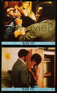 4m106 BLACK EYE 6 8x10 mini LCs 1974 Fred Williamson, the cane turns up, someone turns up dead!