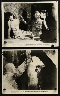 4m749 CURSE OF THE MUMMY'S TOMB 6 8x10 stills 1964 cool images of the monster, English Hammer horror