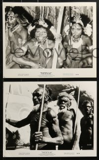 4m448 FLAME & THE FIRE 13 8x10 stills 1966 Pierre Dominique Gaisseau, naked African natives!